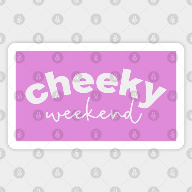 Cheeky Weekend Sticker by Camp Happy Hour
